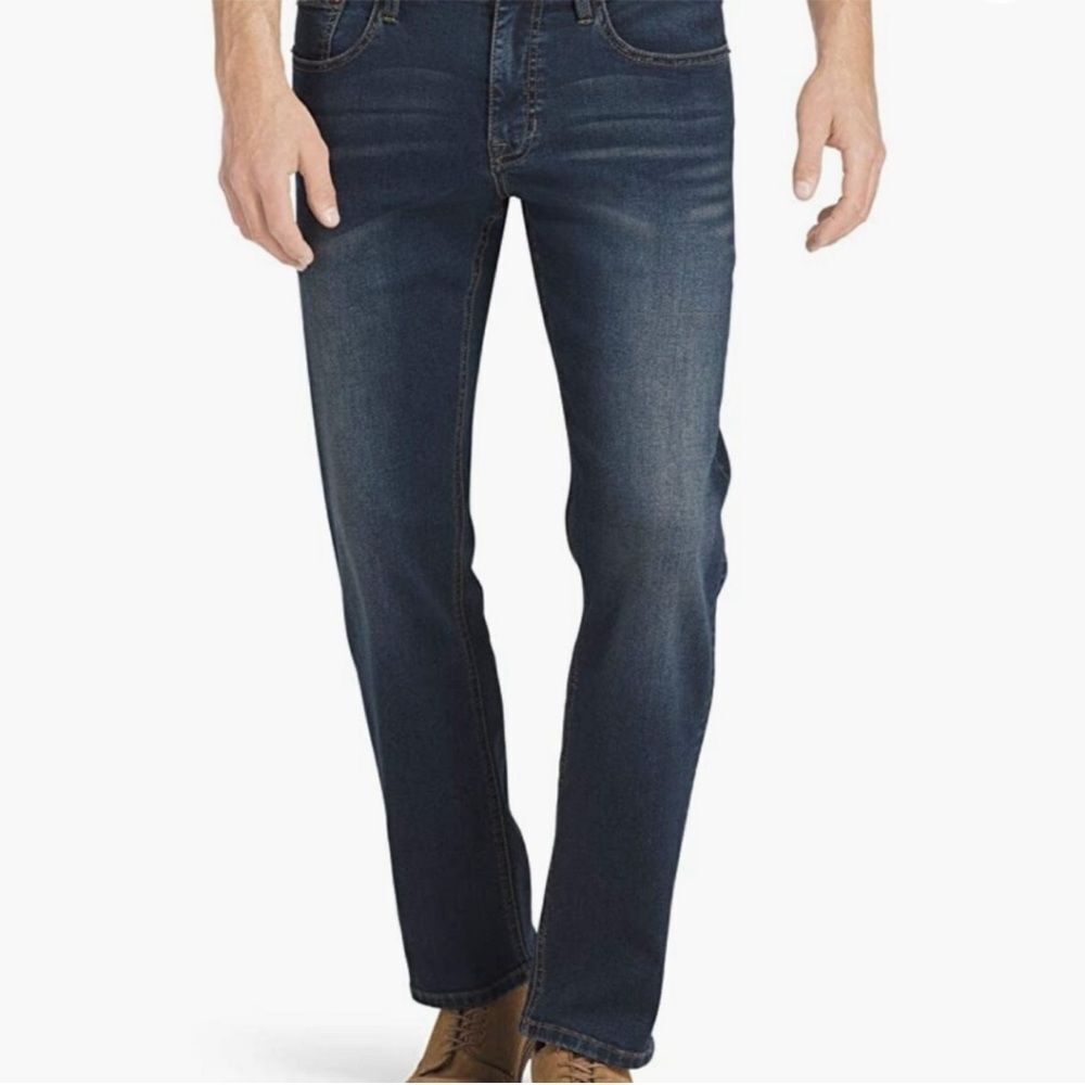 NWT IZOD Mens Straight Fit Saltwater Comfort Stretch Jeans 30 x 30